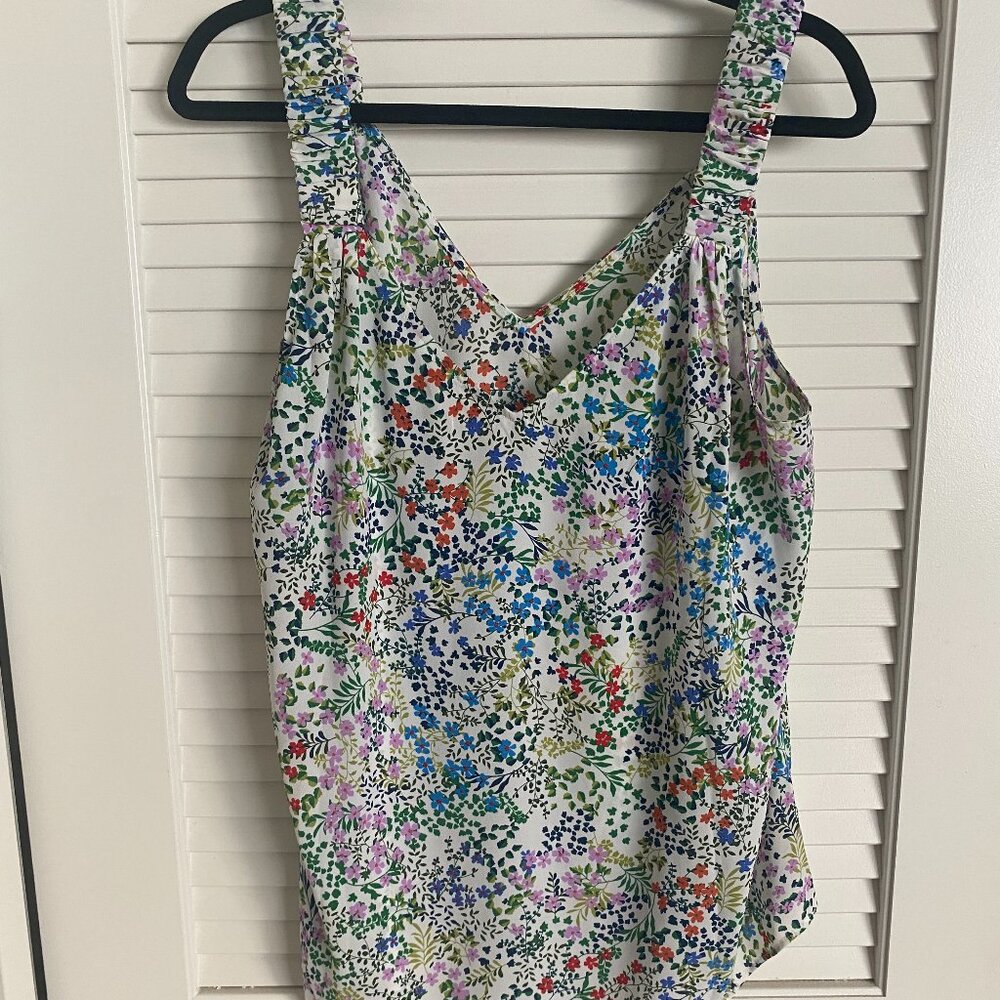 CAbi Multicolor Floral Tank Top